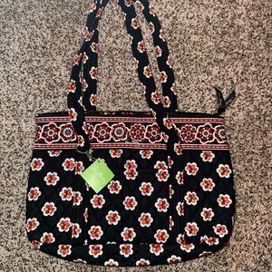 Vera Bradley Black Floral Shoulder Bag